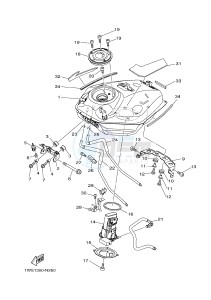 MT07A MT-07 ABS 700 (1XBM) drawing FUEL TANK