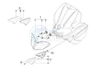 Runner 125 ST 4T E3 (EMEA) drawing Front headlamps - Turn signal lamps