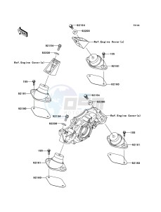 JET_SKI_STX-15F JT1500AEF EU drawing Engine Mount