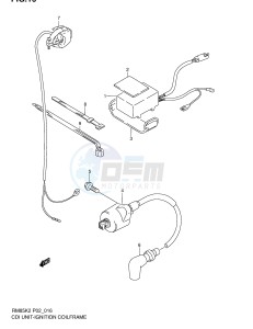 RM85 (P2) drawing CDI UNIT - IGNITION COIL