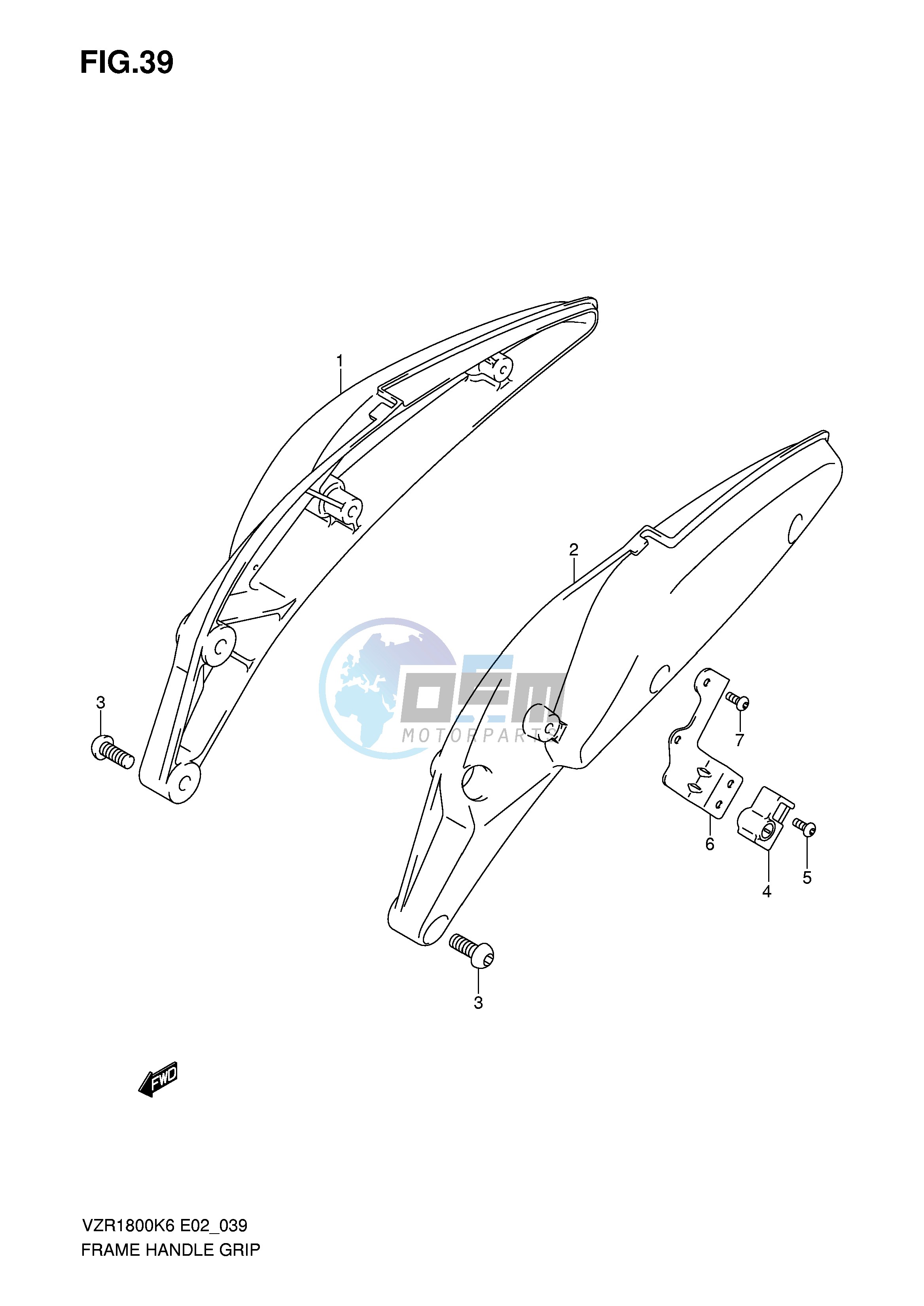 FRAME HANDLE GRIP (MODEL K6 K7)