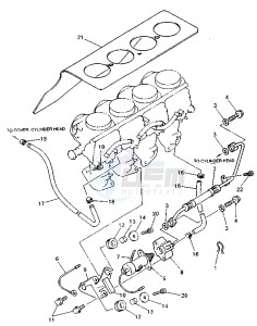 XJ S DIVERSION 600 drawing CARBURETOR 2