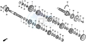 CBR600F3 drawing TRANSMISSION