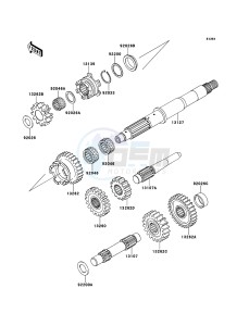 KFX700 KSV700A6F EU drawing Transmission