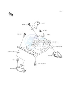 JH 750 A [750 SS] (A1-A4) [750 SS] drawing ENGINE MOUNT