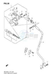 RM-Z450 EU drawing FRONT MASTER CYLINDER