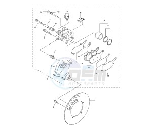 FZ8-N 800 drawing REAR BRAKE CALIPER