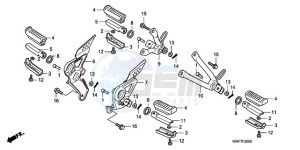 CBF125MA France - (F) drawing STEP