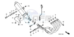 CBF600NA9 Europe Direct - (ED / ABS 25K) drawing EXHAUST MUFFLER