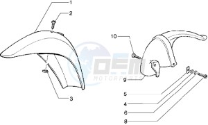 free 100 drawing Front and rear mudguard