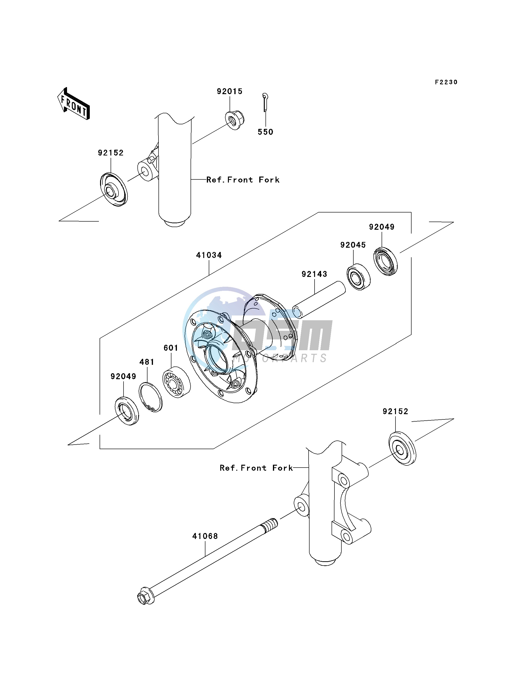 FRONT HUB