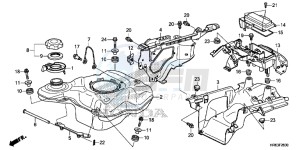 TRX500FA6F TRX500FA ED drawing FUEL TANK