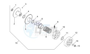 Scarabeo 50 2t (eng. Minarelli) drawing Clutch