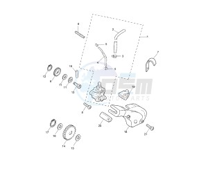 TZR 50 drawing OIL PUMP