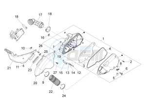 LX 125 4T 3V ie Vietnam drawing Air filter