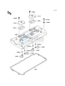 ZZR1200 ZX1200-C4H XX (EU ME A(FRICA) drawing Cylinder Head Cover