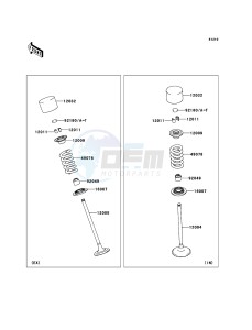 Z1000_ABS ZR1000ECF FR XX (EU ME A(FRICA) drawing Valve(s)