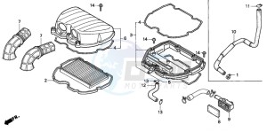 CBR600F drawing AIR CLEANER