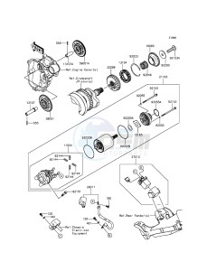 NINJA ZX-6R ZX600RFF FR GB XX (EU ME A(FRICA) drawing Starter Motor