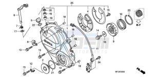 CB600F3A France - (F / CMF ST) drawing RIGHT CRANKCASE COVER