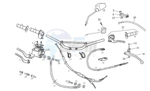 RCR_SMT Racing 50 drawing Handlebar - Controls