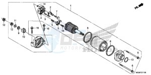 CB600FAD Hornet - CB600F ABS England - (3ED) drawing STARTING MOTOR