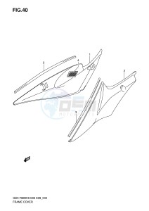 GSX-R600 (E3-E28) drawing FRAME COVER