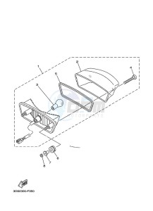 YBR125EGS YBR125G (43BM) drawing TAILLIGHT