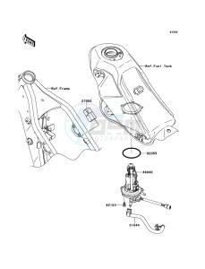 KLX250 KLX250S9F GB XX (EU ME A(FRICA) drawing Fuel Pump