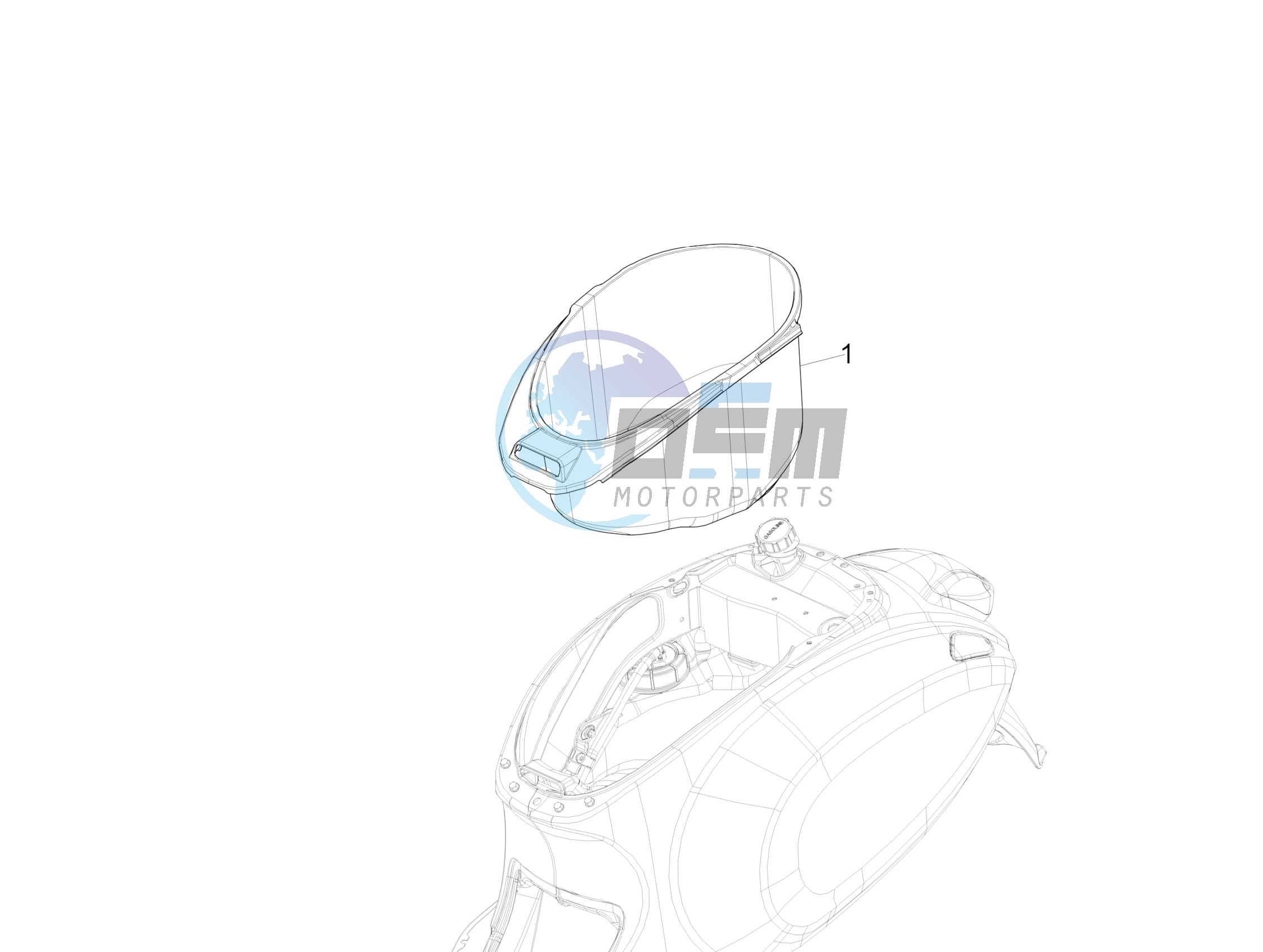 Helmet housing - Undersaddle