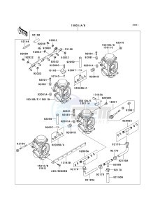 ZX 1100 D [NINJA ZX-11] (D4-D6) [NINJA ZX-11] drawing CARBURETOR