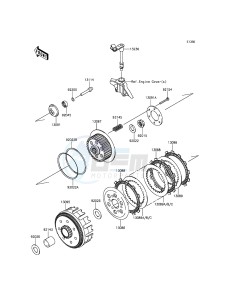 KLX250 KLX250SGF XX (EU ME A(FRICA) drawing Clutch