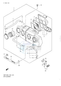 GSF-1250 BANDIT EU drawing AIR CLEANER