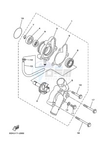 YFM450FWBD KODIAK 450 EPS (BHT1) drawing WATER PUMP