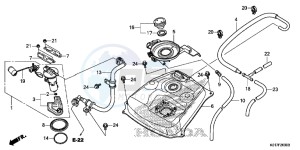 SH125D SH125i UK - (E) drawing FUEL TANK