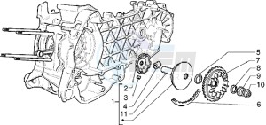 X9 125 drawing Driving pulley