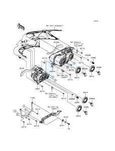 ZZR1400 ABS ZX1400FFF FR GB XX (EU ME A(FRICA) drawing Headlight(s)