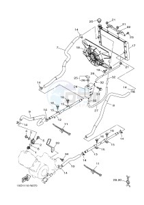 YXM700E YXM70VPXJ VIKING EPS (B5F3) drawing RADIATOR & HOSE