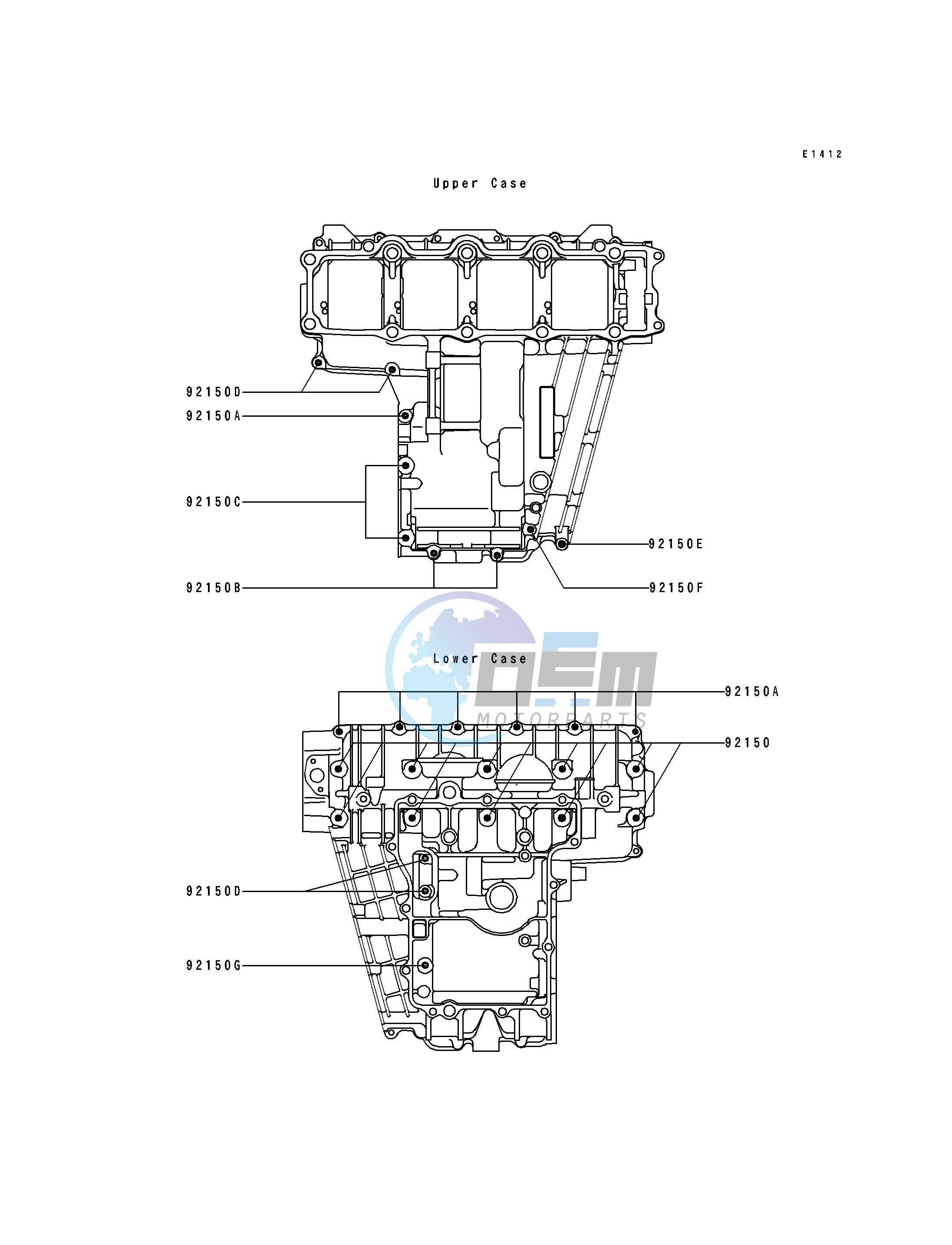 CRANKCASE BOLT PATTERN