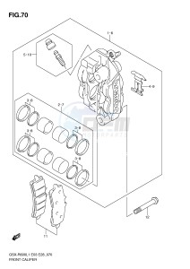 GSX-R600 (E3) drawing FRONT CALIPER