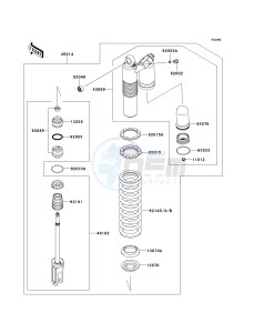 KX 450 D (KX450F) (F8F) D8F drawing SHOCK ABSORBER-- S- -