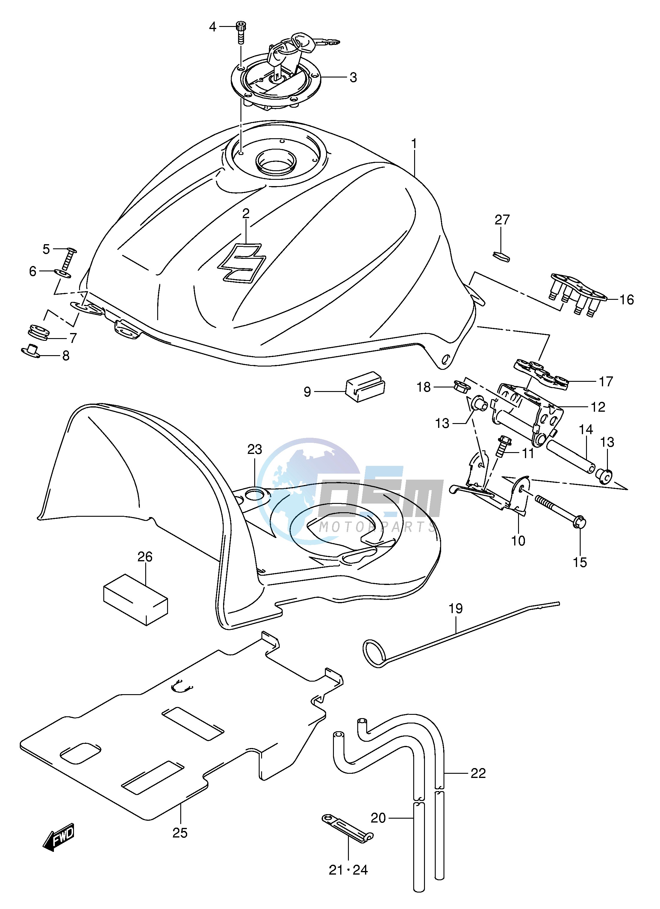 FUEL TANK (MODEL K4)