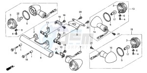 VT750CA drawing WINKER