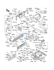 MULE 4010 TRANS 4x4 DIESEL KAF950GCF EU drawing Frame Fittings