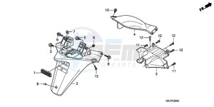 FES150A9 Europe Direct - (ED / ABS 2ED) drawing REAR FENDER