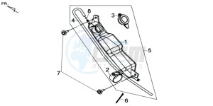 MAXSYM 400 EFI drawing SPARE TANK