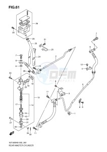 VZ1500 (E2) drawing REAR MASTER CYLINDER