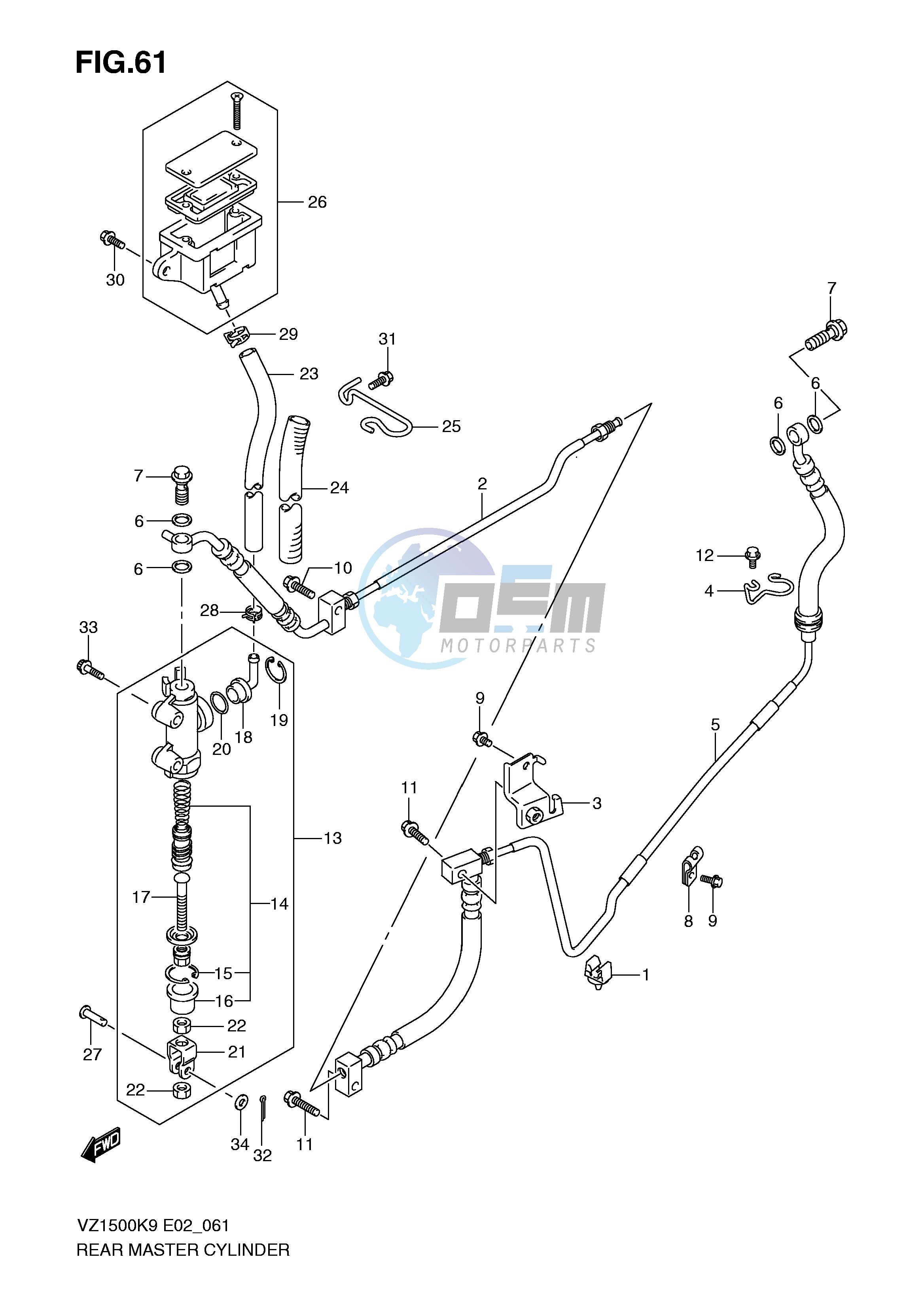 REAR MASTER CYLINDER