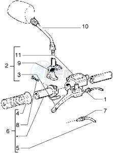 Stalker 50 drawing Handlebars component parts