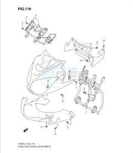 DL650 drawing COWL BODY INSTALLATION PARTS